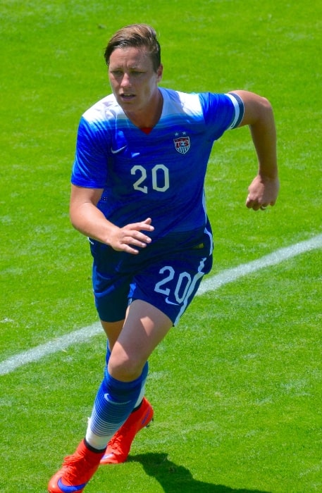 Abby Wambach as seen while playing for the US Women's National Team in San Jose, California, United States on May 10, 2015