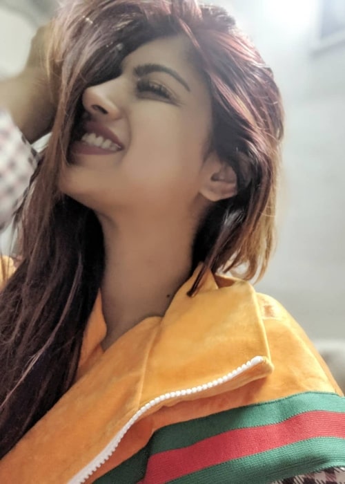 Akanksha Puri as seen in January 2020