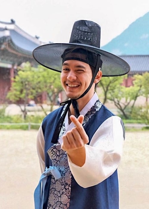 Alden Richards as seen while posing for the camera in Seoul, South Korea during his trip to Korea in August 2019