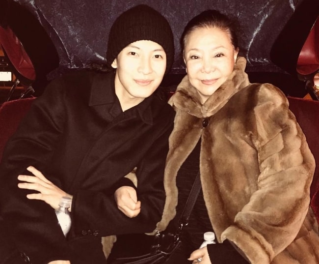 Alexander Wang as seen while posing for a picture along with his mother in May 2018