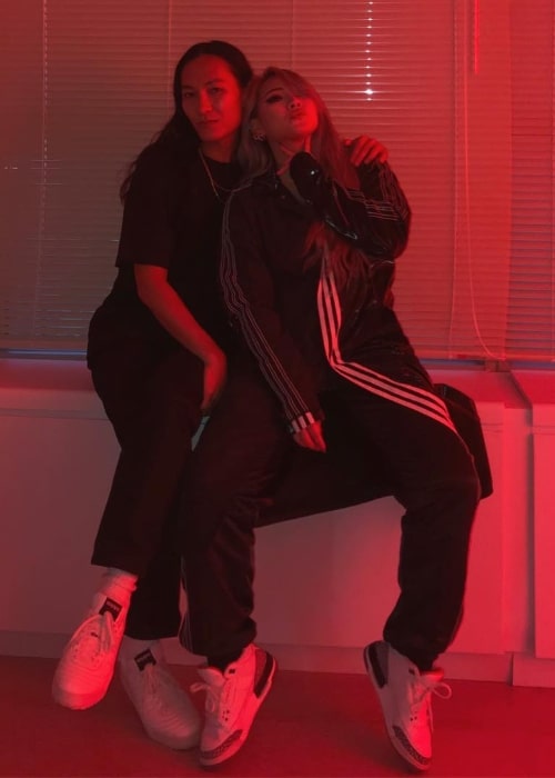 Alexander Wang as seen while posing for the camera alongside South Korean singer and songwriter, CL, in April 2019