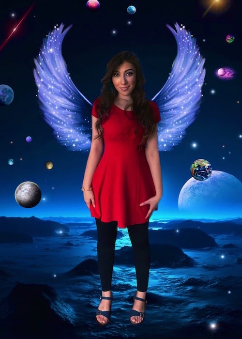 Alorangel during a photoshoot in January 2021 in Florida, US