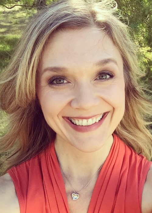 Ariana Richards as seen in a closeup selfie taken in March 2018