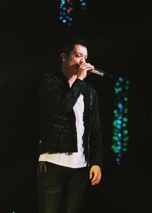 Bamboo Mañalac as seen in a picture taken during a concert on November 21, 2015