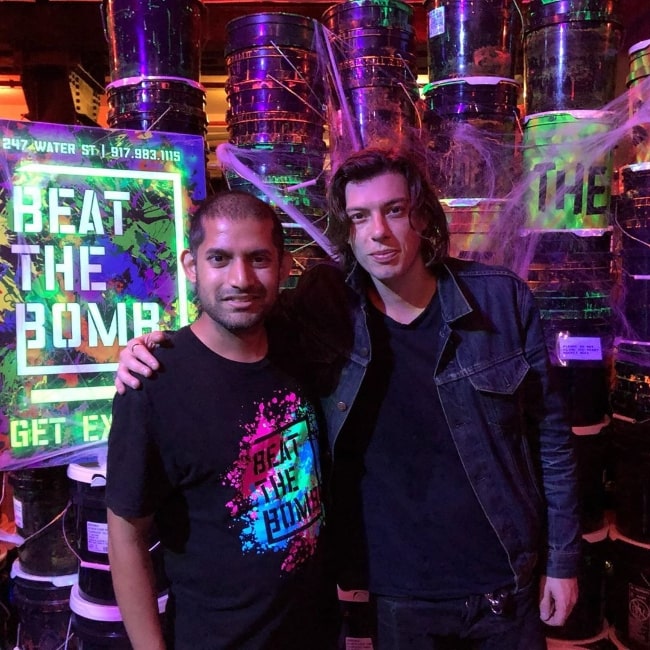 Benedict Samuel (Right) as seen while posing for a picture in October 2019