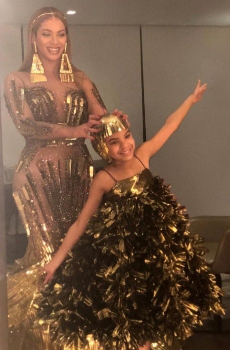 Blue Ivy Carter as seen while enjoying her time with Beyoncé in March 2018