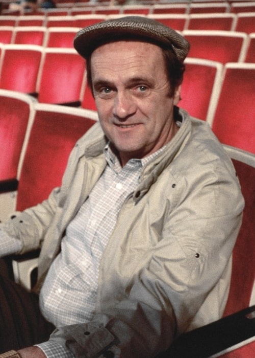 Bob Newhart as seen while smiling in a picture during the 1987 Emmy Awards