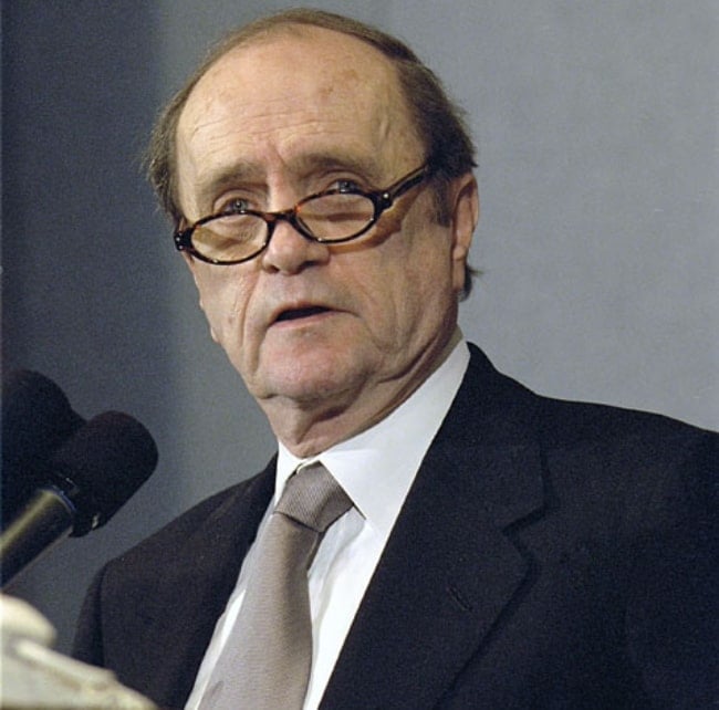 Bob Newhart as seen while speaking at the National Press Club in 2002