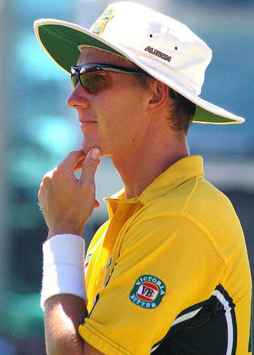 Brett Lee during a match