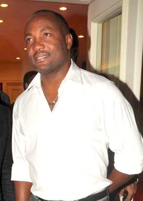 Brian Lara at the Standard Chartered Mumbai Marathon 2012 pre bash