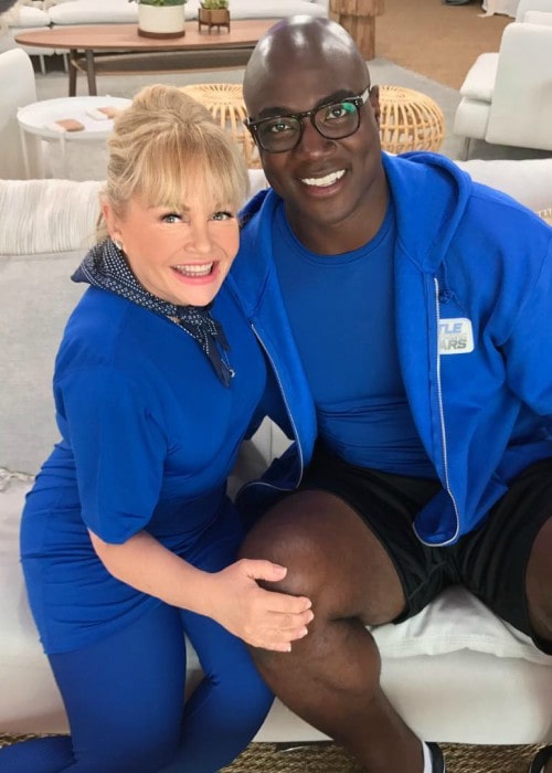 Charlene Tilton and DeMarcus Ware as seen in August 2017