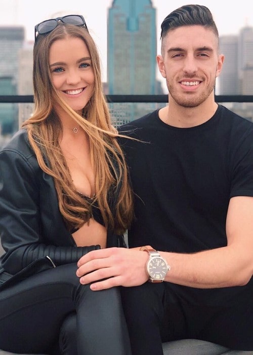 Charlotte Robillard-Millette with her boyfriend as seen in May 2019