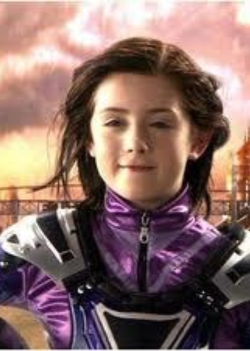 Courtney Jines as seen in a screenshot that was taken while she played her character of Demetra in Spy Kids 3-D_ Game Over (2003)