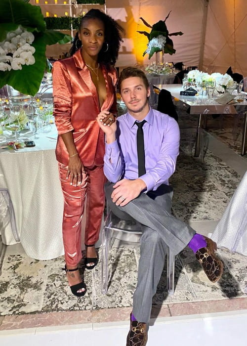 Crystal Dunn and Pierre Soubrier as seen in December 2019