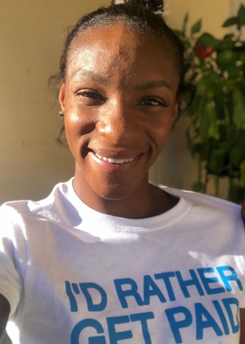 Crystal Dunn in an Instagram selfie as seen in November 2018