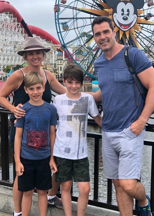 Dan Payne with his family as seen in July 2019