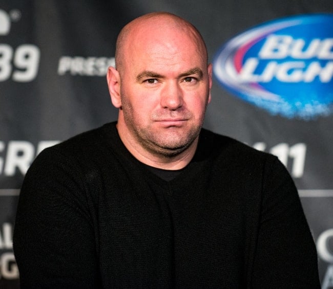 Dana White as seen in a picture taken during the UFC 189 World Tour in March 2015