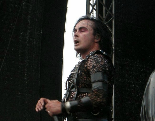 Dani Filth durante una performance in 2009