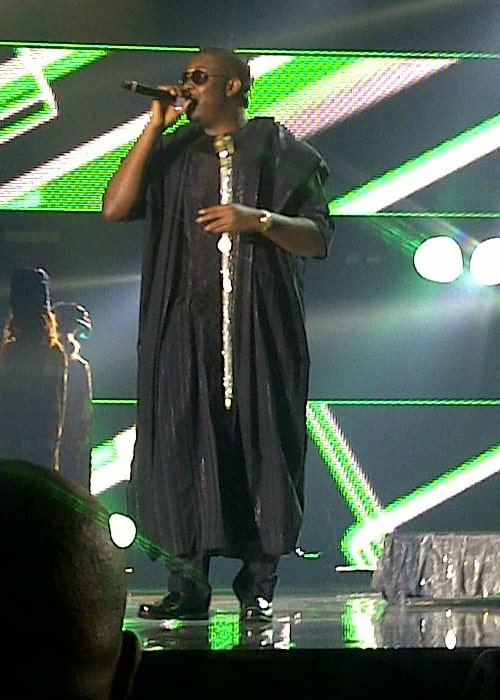 Don Jazzy during a performance as seen in June 2014
