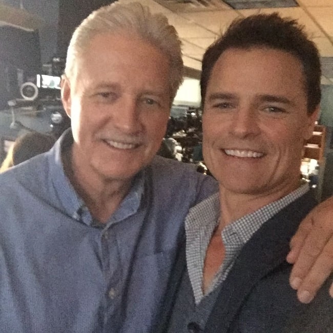 Dylan Neal (Right) as seen while posing for a picture along with Bruce Boxleitner in July 2017