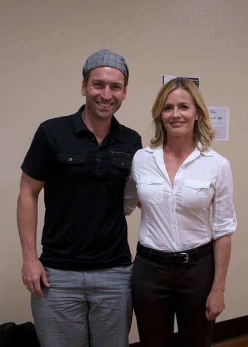 Elisabeth Shue and David Pichette as seen in May 2013