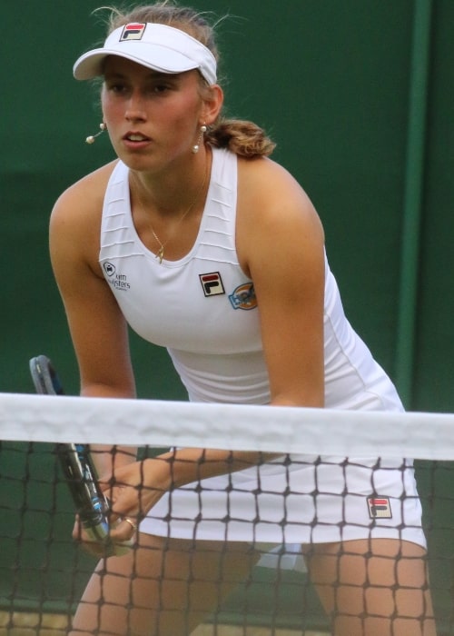 Elise Mertens as seen in a picture taken during a match in WM16 on July 7