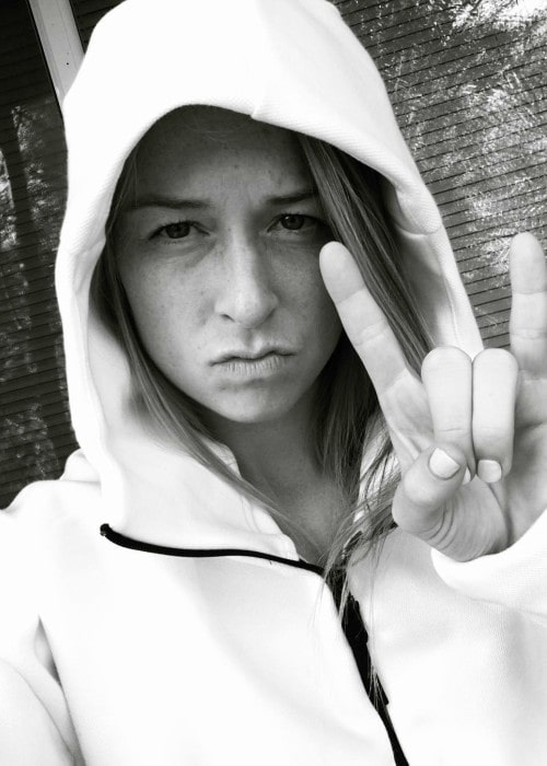 Emily Sonnett in an Instagram selfie as seen in September 2016