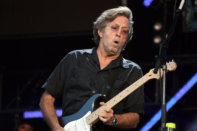 Eric Clapton performing at the Hard Rock Calling concert in 2008