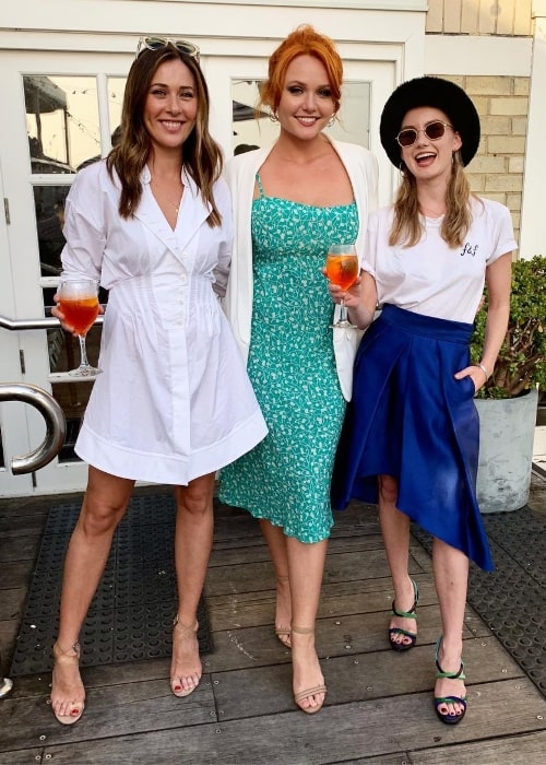 From Left to Right - Gemma Forsyth, Brooke Lee, and Isabel Durant as seen while enjoying their time at Watsons Bay Boutique Hotel in Watsons Bay, New South Wales, Australia in November 2018