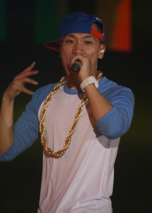 Gaeko as seen in a picture taken on March 9, 2014 during a live performance of the Dynamic Duo