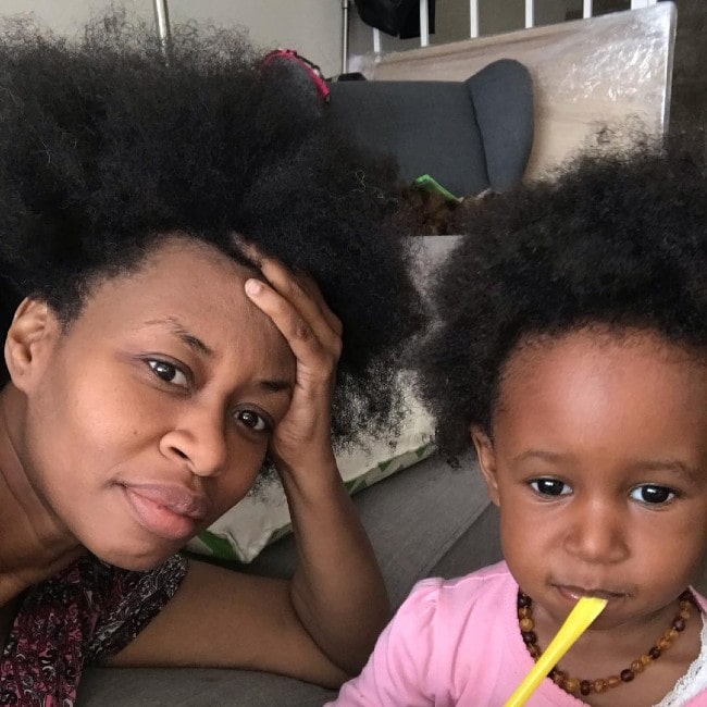 GloZell Green with her daughter as seen in March 2019