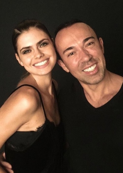 Gwen Van Meir as seen in a picture taken with hair and makeup artist Jose in Barcelona, Spain in July 2019