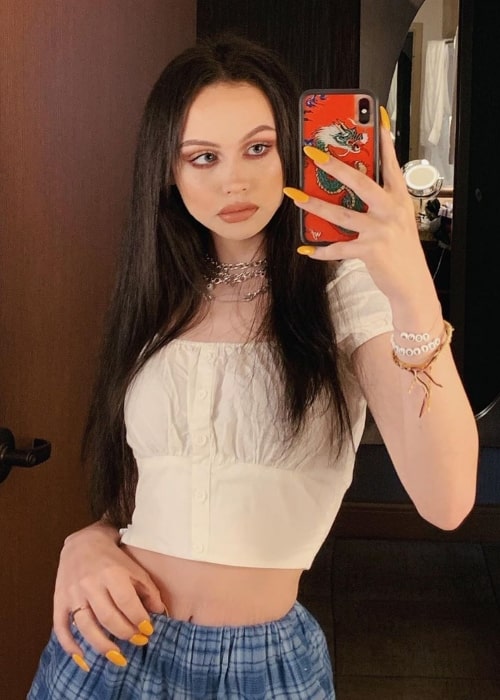 Haley Morales as seen while taking a mirror selfie in September 2019