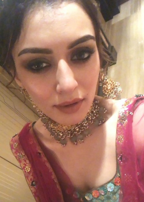 Hansika Motwani in an Instagram selfie as seen in December 2019