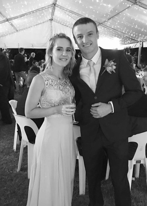 Jack Miller with his sister as seen in August 2017