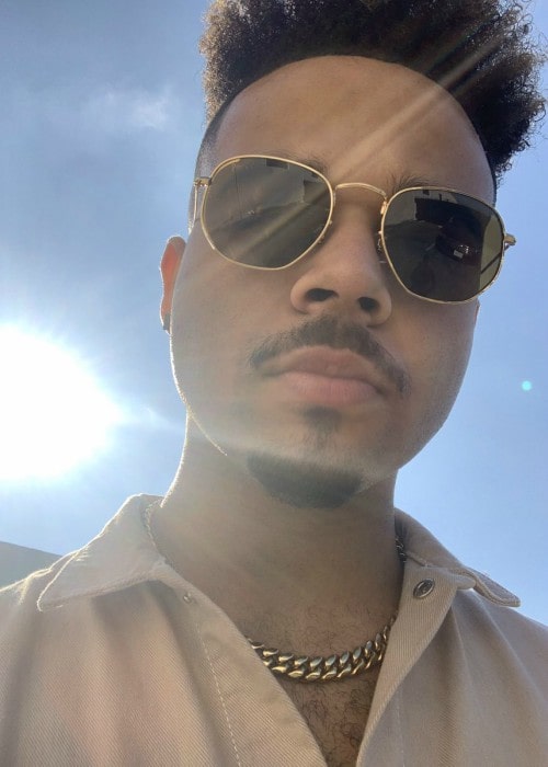 Jaden Gray in a selfie as seen in January 2020