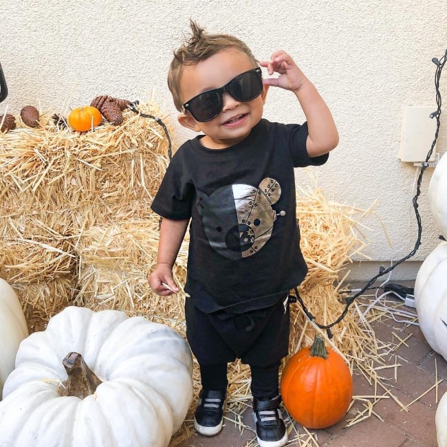 Jayden Foley as seen while posing for a picture wearing shades in October 2018