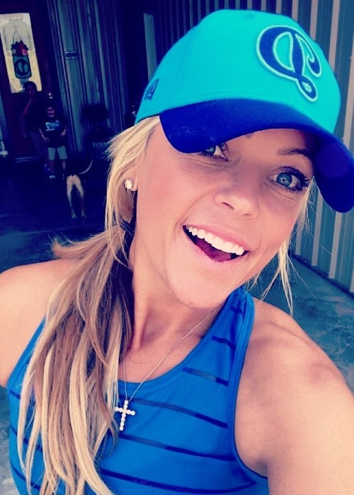 Jennie Finch as seen in August 2018