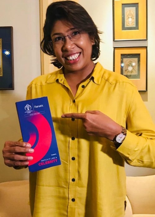 Jhulan Goswami as seen in May 2019