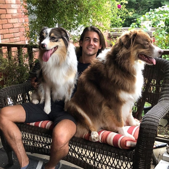 John DeLuca with his dogs as seen in August 2019