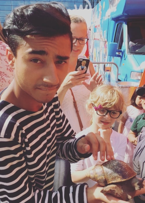 Karim Zeroual as seen in a picture taken during CBBC's Summer Social Party in July 2017