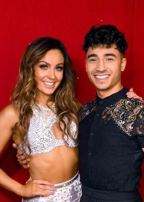 Karim Zeroual as seen in a picture taken with Welsh professional dancer and actress Amy Dowden on the set of Strictly Come Dancing in January 2020