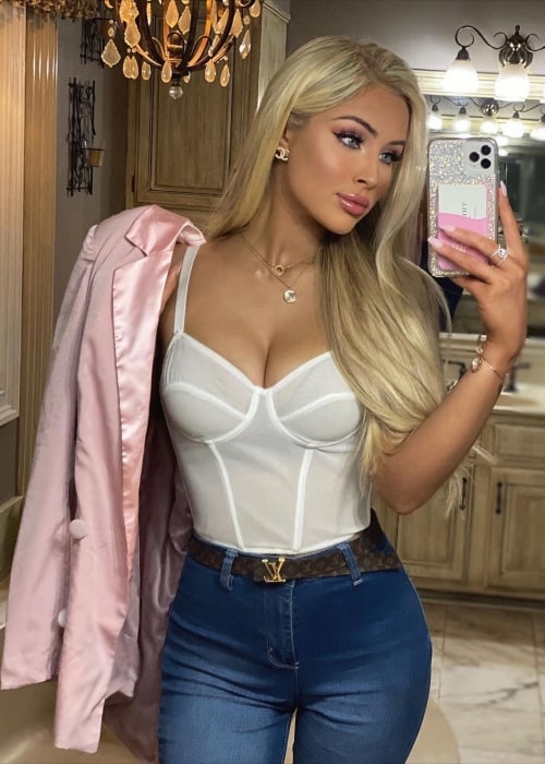 Katerina Rozmajzl as seen in a selfie taken in October 2019