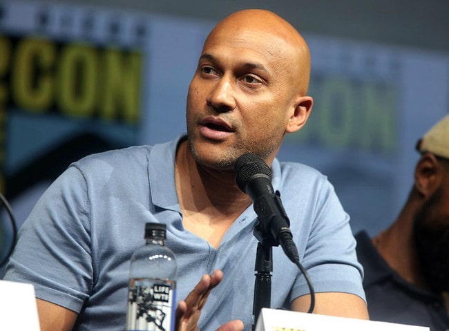 Keegan-Michael Key speaking at the 2018 San Diego Comic Con International