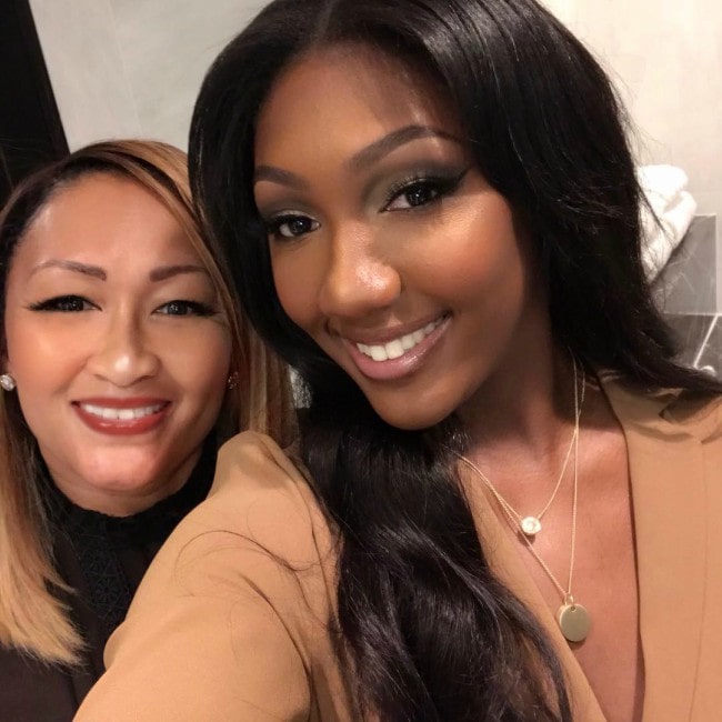 Kim Elba (Left) and her daughter Isan Elba as seen in November 2018