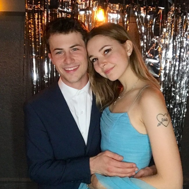 Lydia Night with her boyfriend Dylan as seen in October 2019
