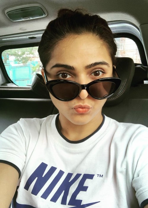 Madhurima Tuli in a selfie as seen in July 2019