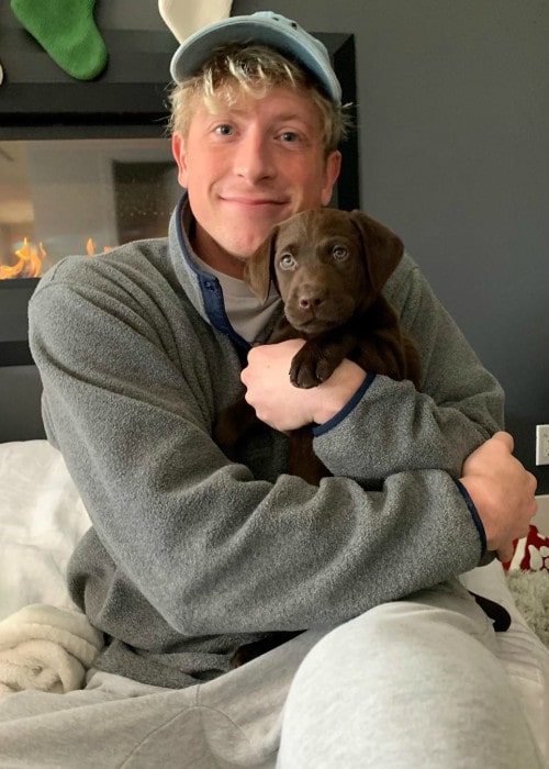 Matt King with his dog as seen in December 2019