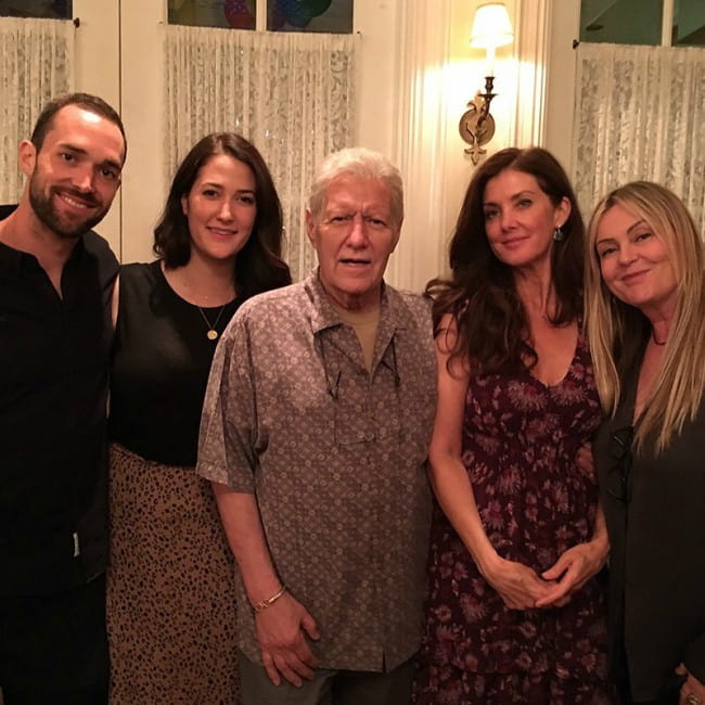 Matthew Trebek (Left) with his family as seen in July 2019