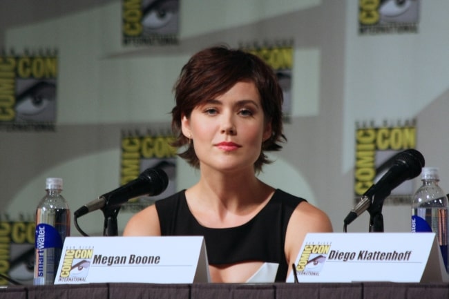 Megan Boone as seen in a picture taken during the San Diego Comic-Con in July 2013